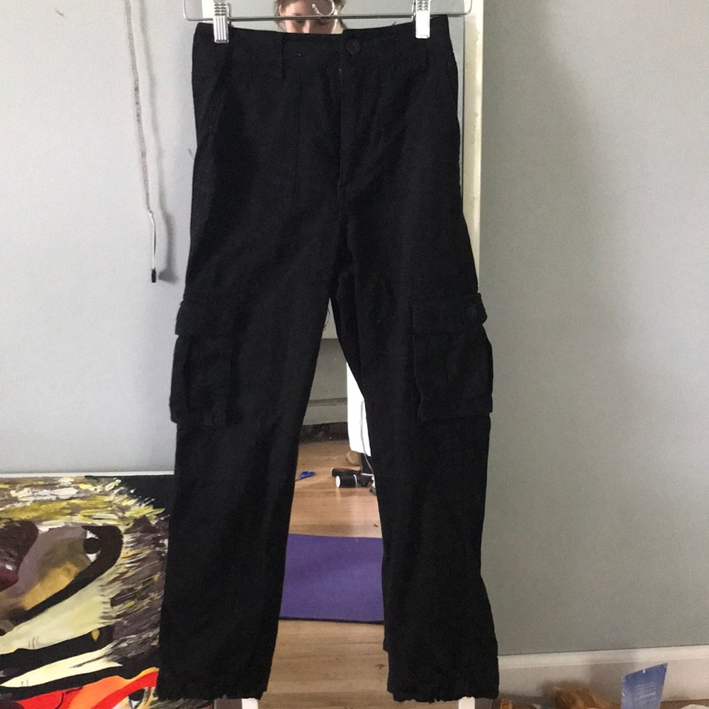 Black cargo pants